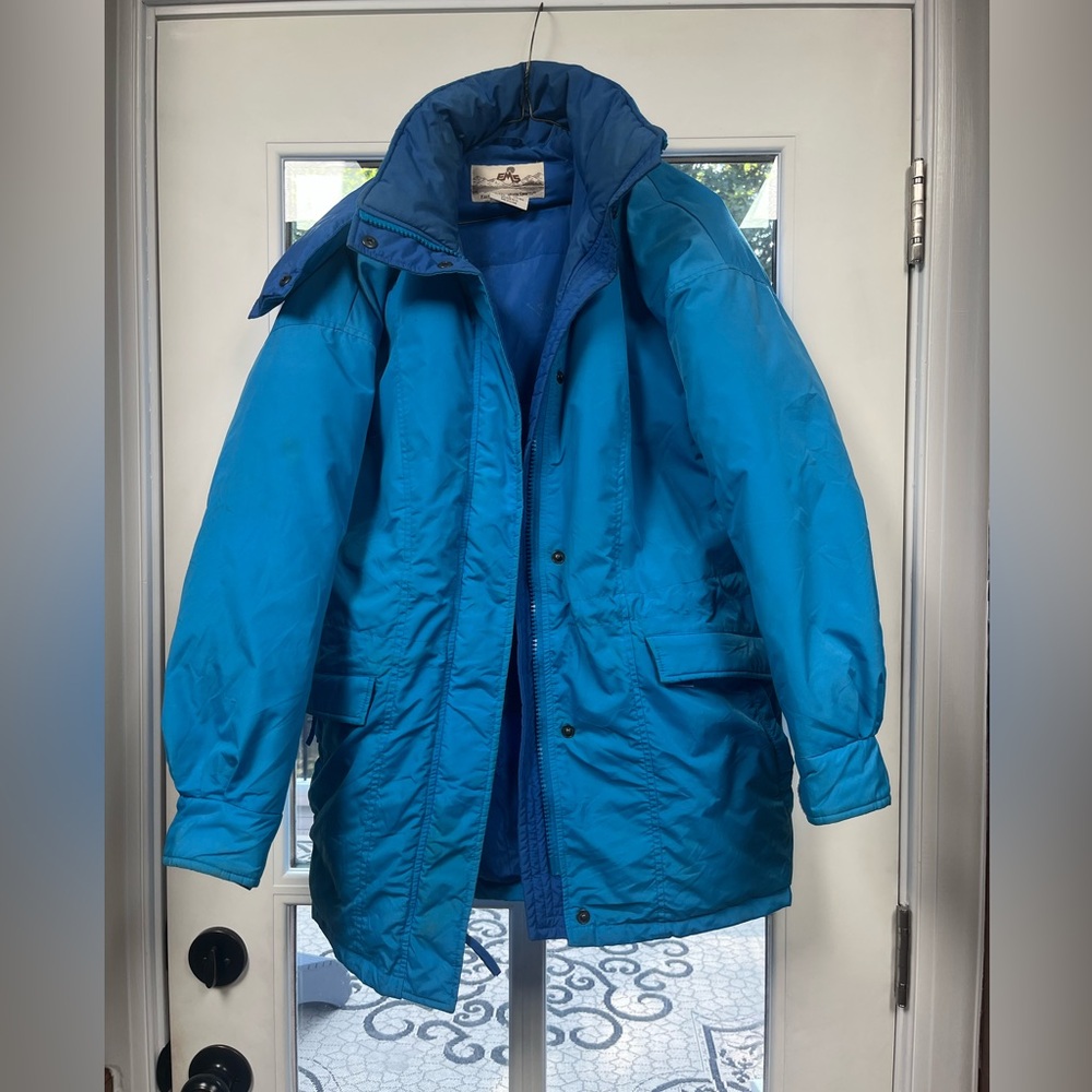 Vintage Goose Down Eastern Mountain Sports Women's Blue Jacket